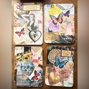 Junk Journal Note Cards large set of 7 pack # 2
